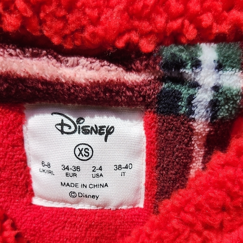 Disney Christmas Red Fleece Pajama Set for Women - Picture 3 of 8